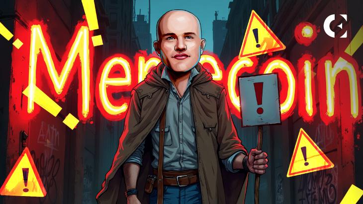 Coinbase CEO Issues Warning About Memecoin Market Scams